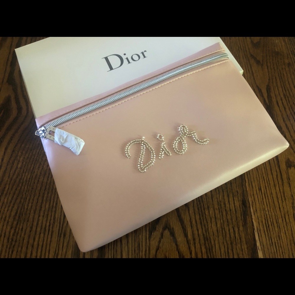 Pink Dior Bag with beading